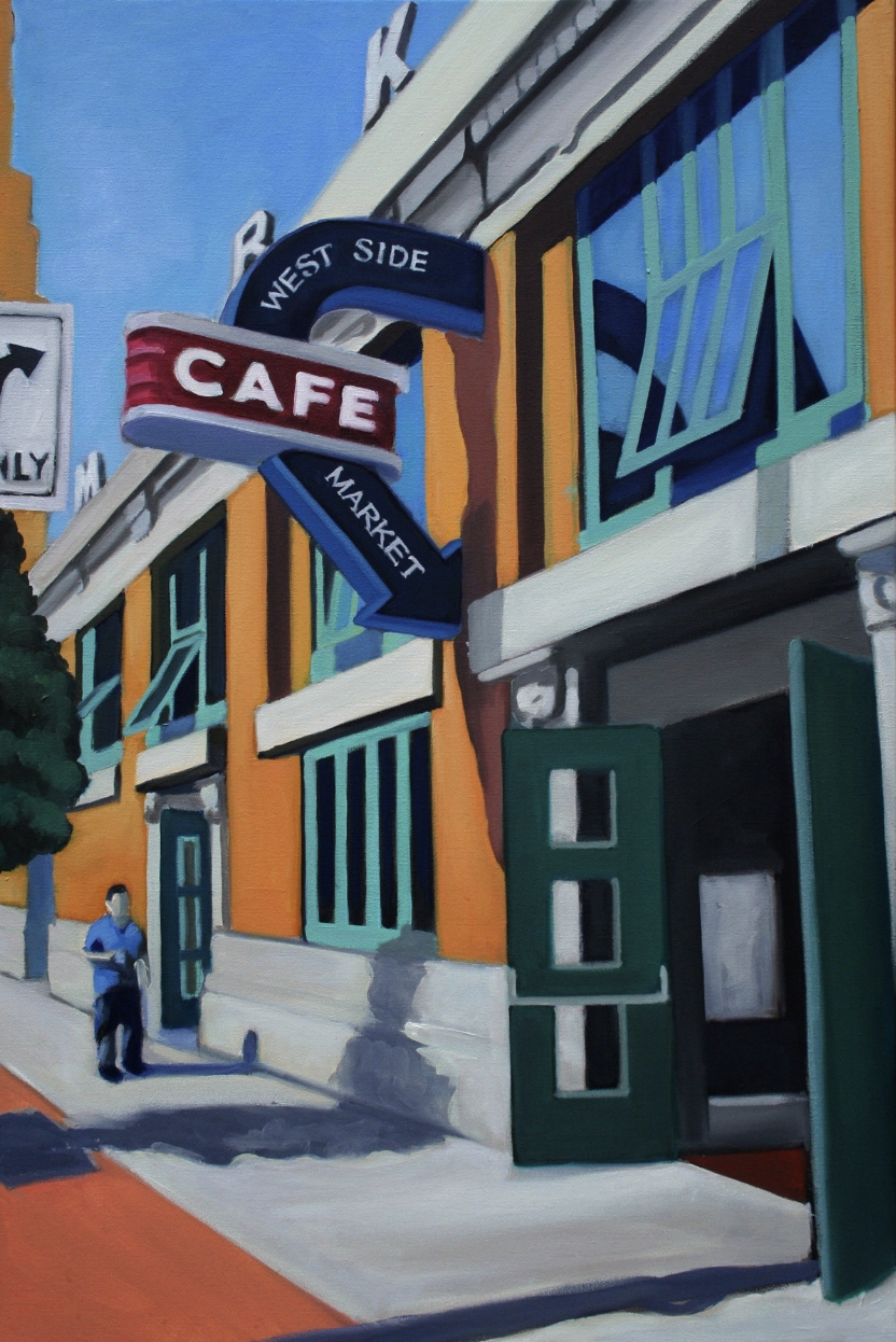 "West Side Market Cafe" Oil on Canvas 36" x 48"